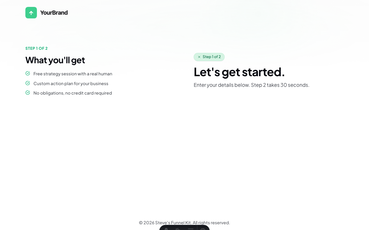 Form (Step 1) template preview